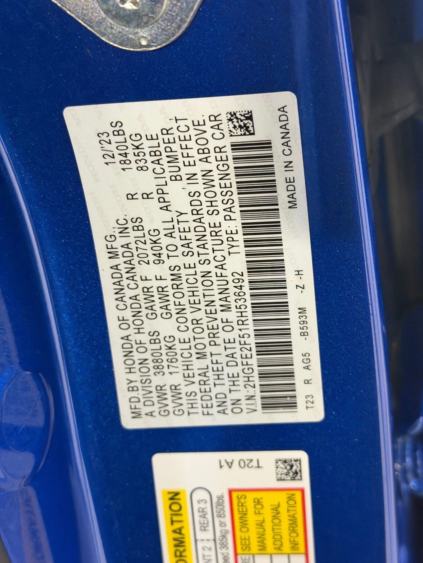 Used 2024 Honda Civic Sport image 20