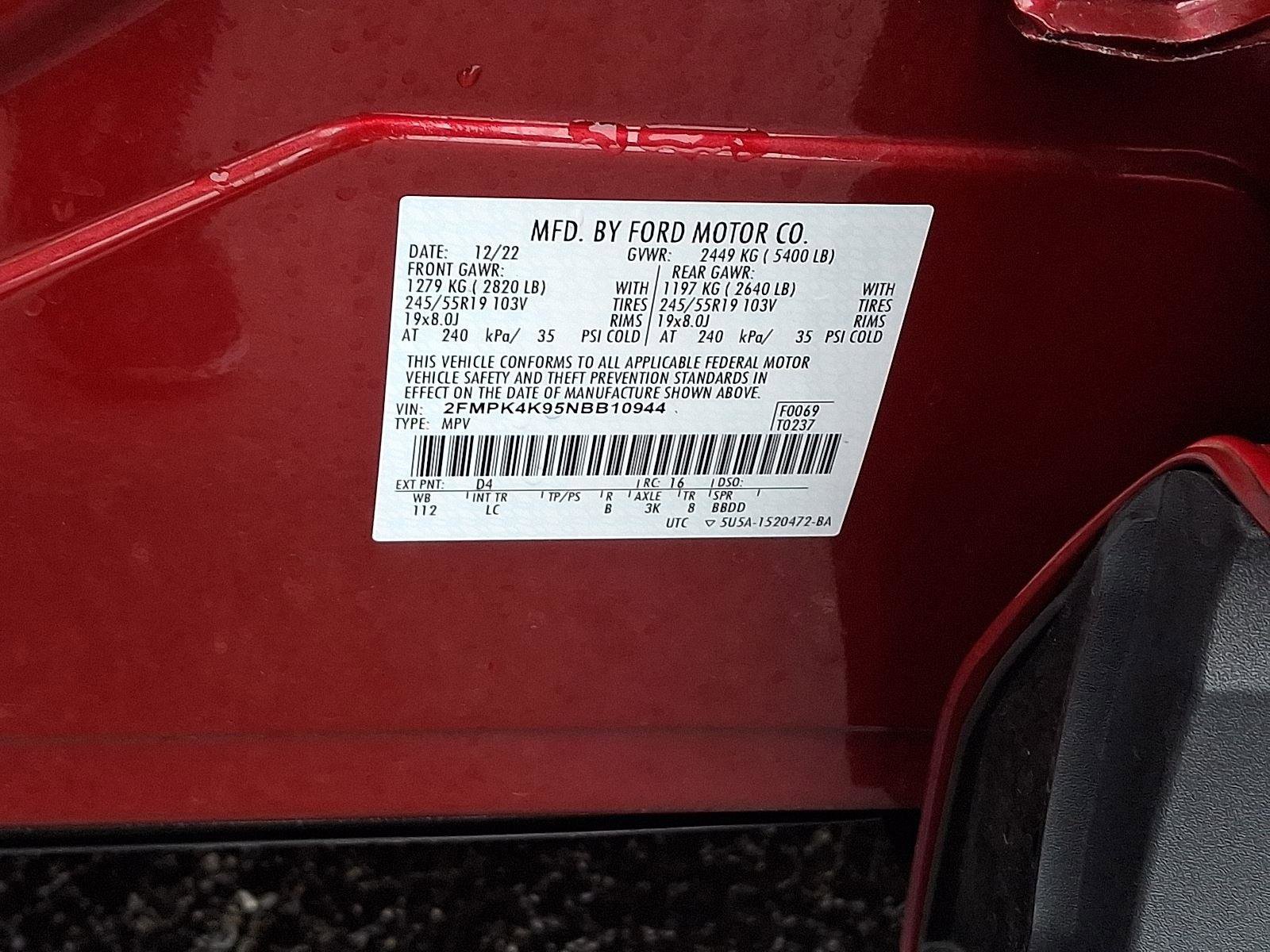 Certified 2022 Ford Edge Titanium image 25