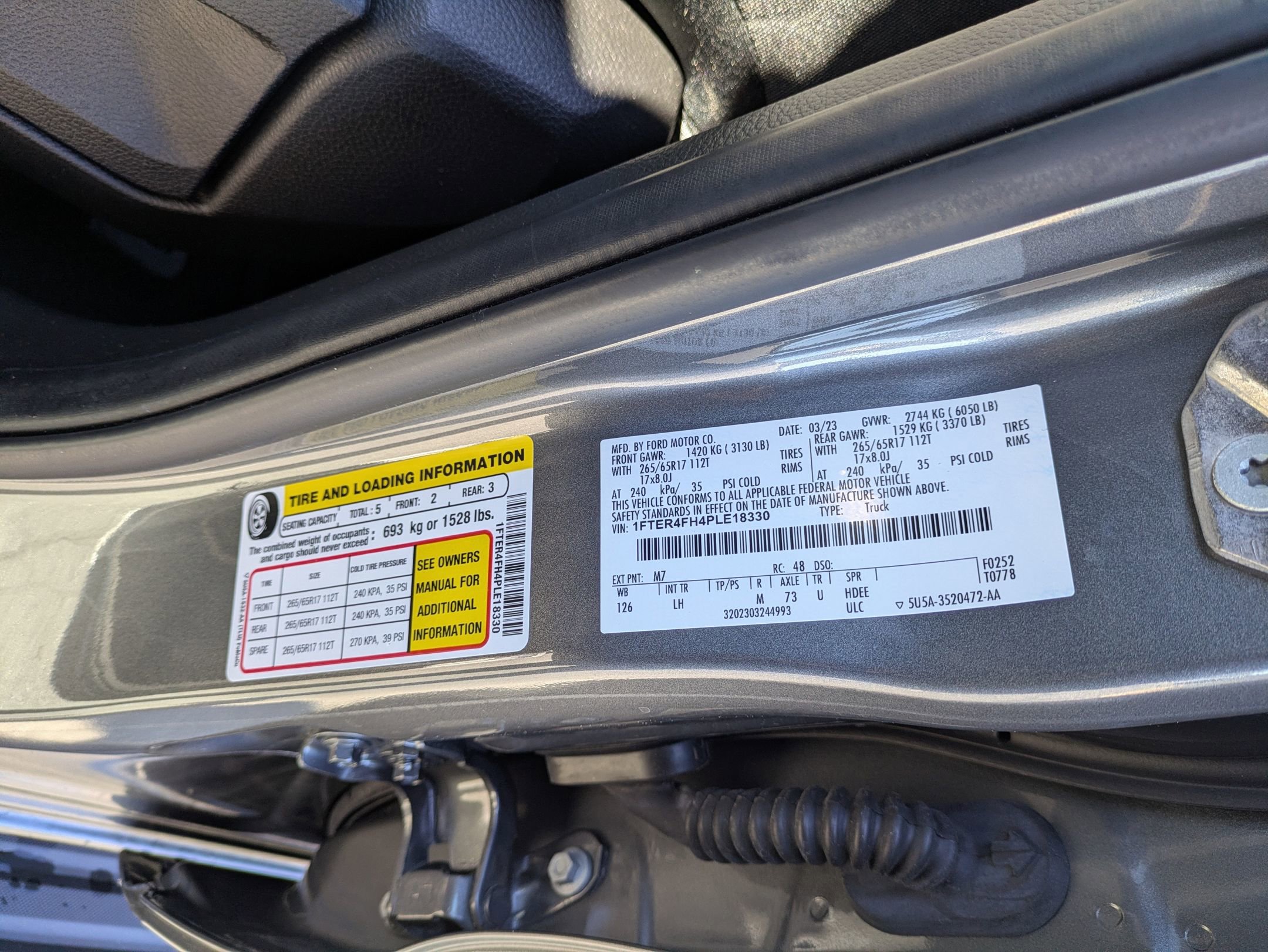 Certified 2023 Ford Ranger XLT w/ Equipment Group 301A Mid image 44