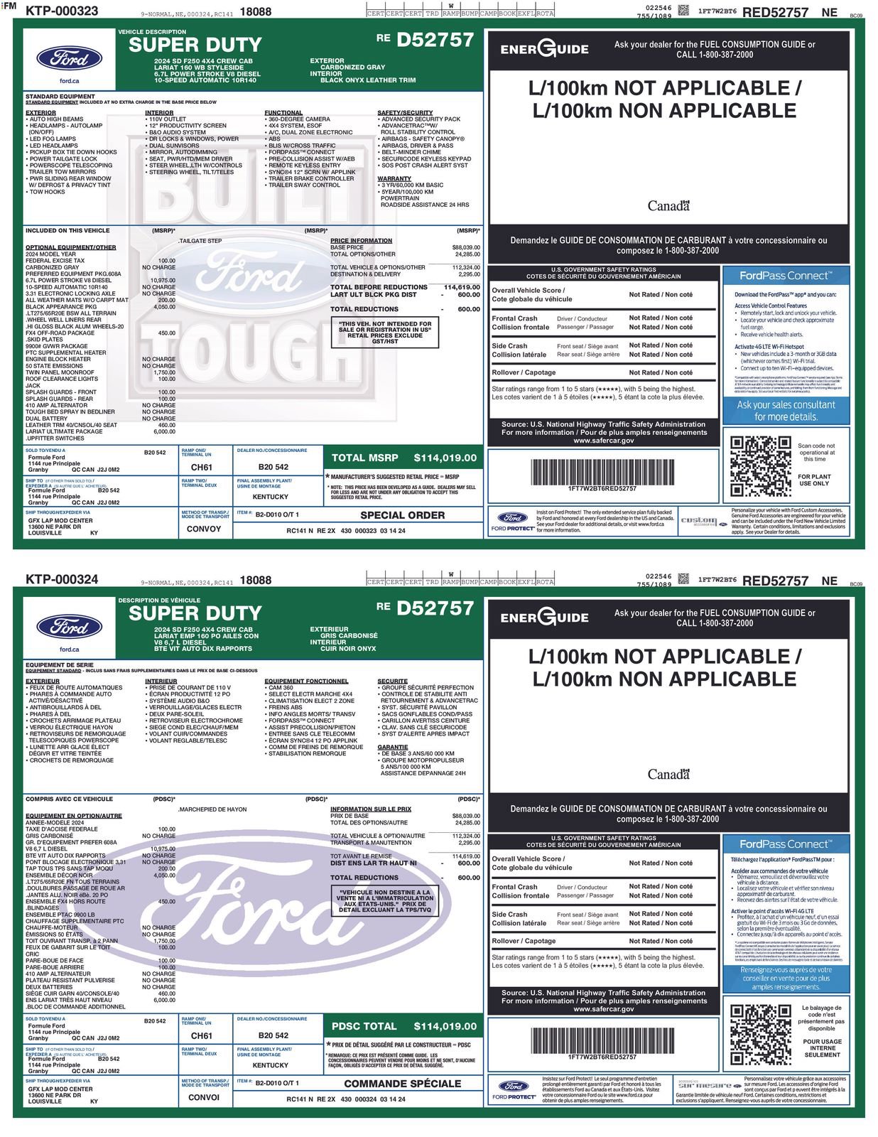 Certified 2024 Ford F250 Lariat w/ Lariat Ultimate Package image 4