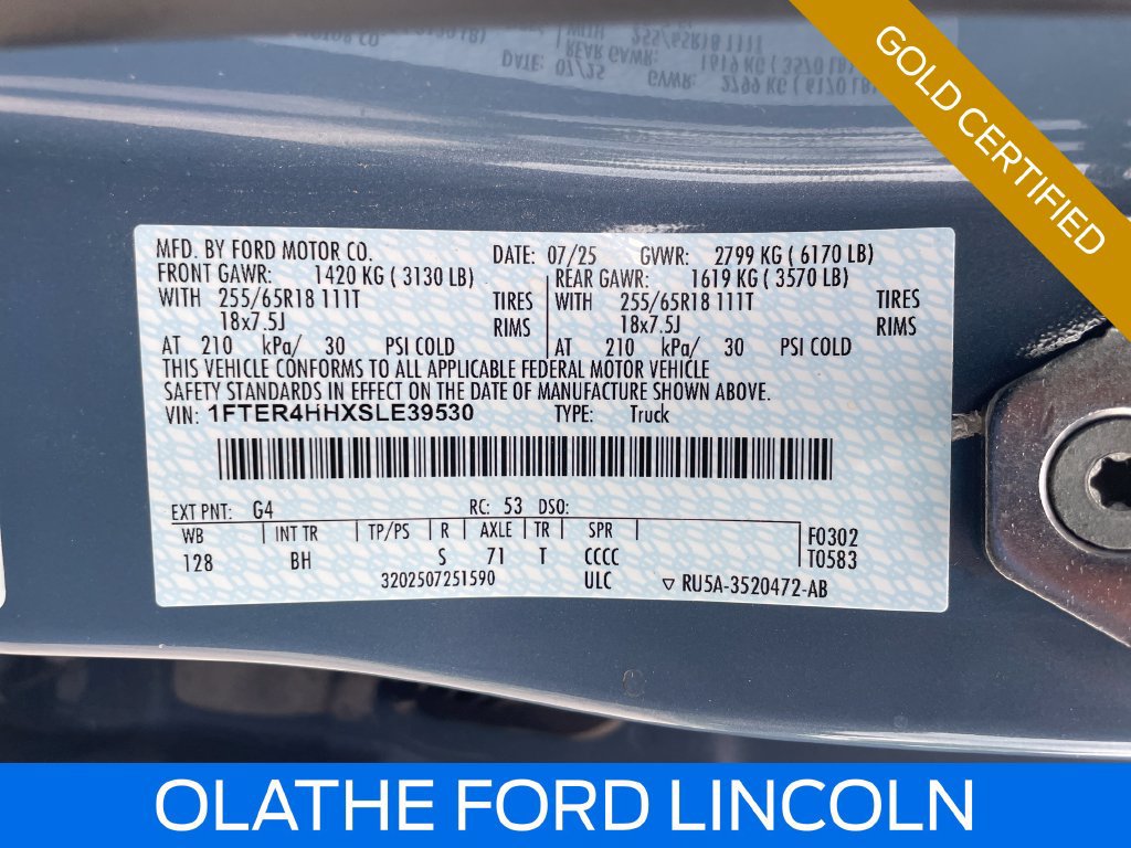 Certified 2025 Ford Ranger XLT w/ Chrome Accent Package AWD/4WD image 21