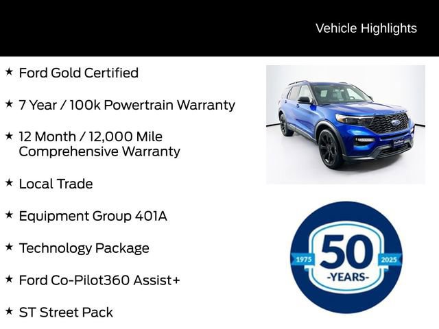 Certified 2023 Ford Explorer ST w/ Equipment Group 401A image 12