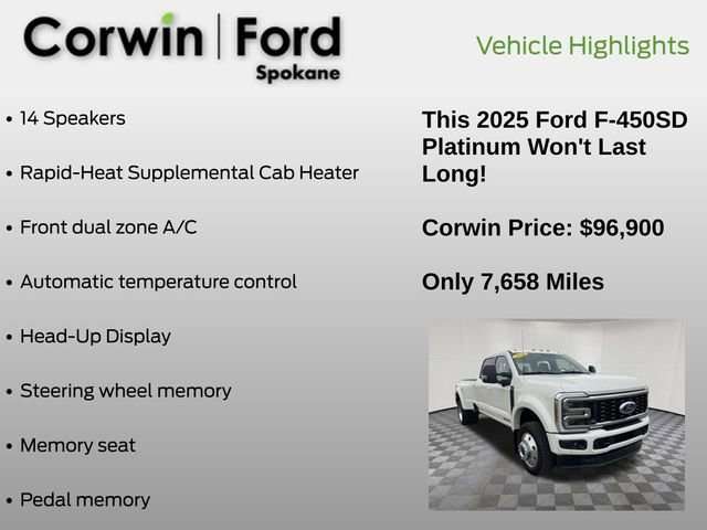 Certified 2025 Ford F450 Platinum w/ FX4 Off-Road Package image 25