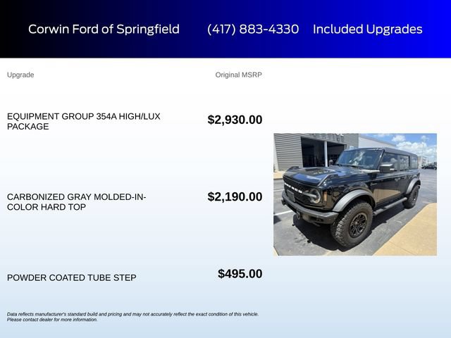 Certified 2024 Ford Bronco Wildtrak AWD/4WD image 6