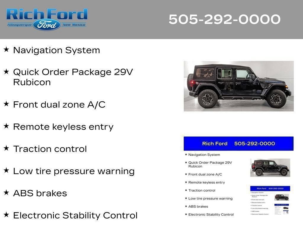 Used 2023 Jeep Wrangler Unlimited Rubicon 4xe AWD/4WD image 12