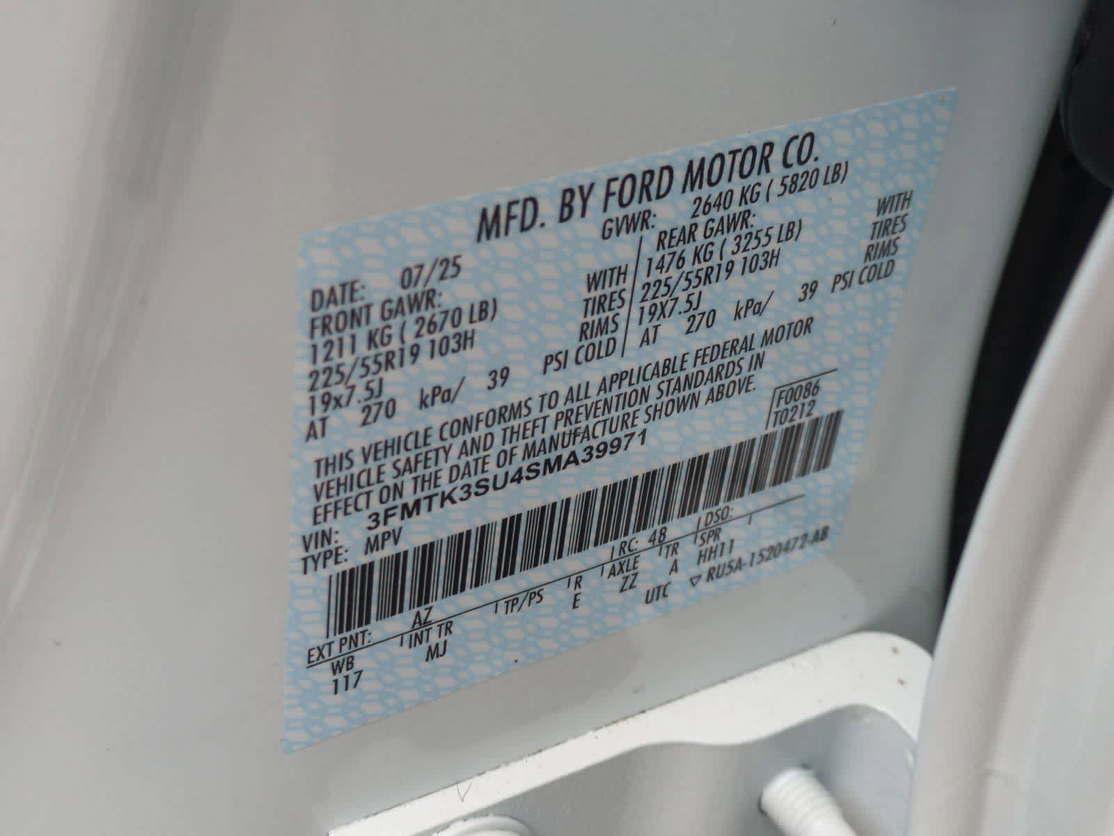 Certified 2025 Ford Mustang Mach-E Premium AWD/4WD image 38