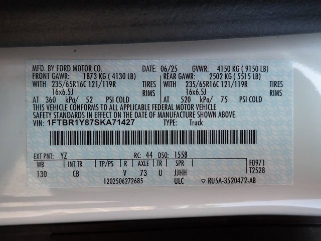 Certified 2025 Ford Transit 250 Low Roof w/ Exterior Upgrade Package RWD image 22