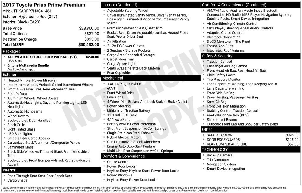 Used 2017 Toyota Prius Prime Premium image 33