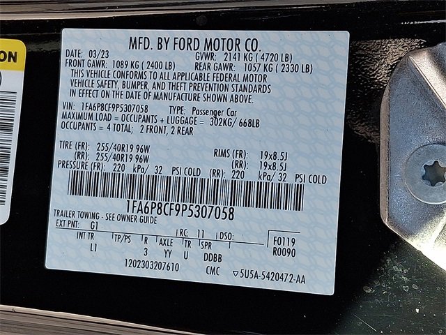 Certified 2023 Ford Mustang GT Premium w/ Equipment Group 401A image 27