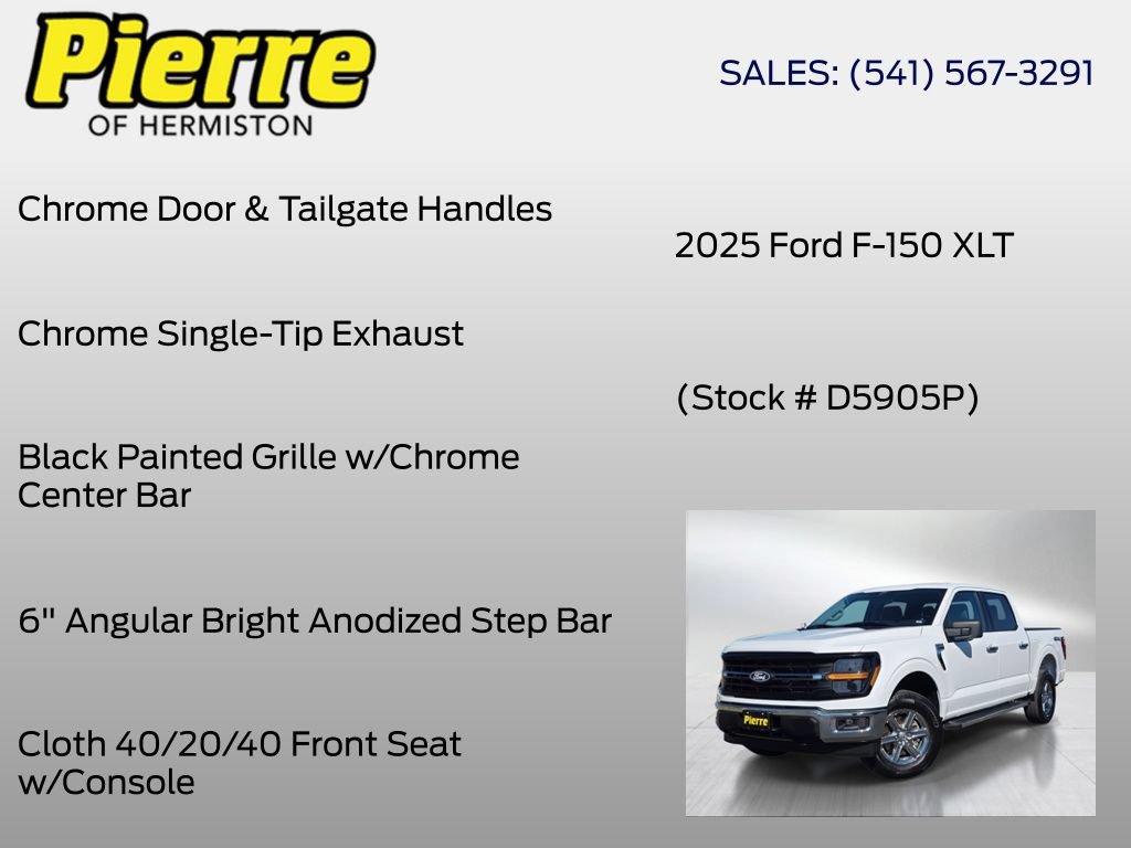 Certified 2025 Ford F150 XLT w/ Equipment Group 301A Standard AWD/4WD image 18