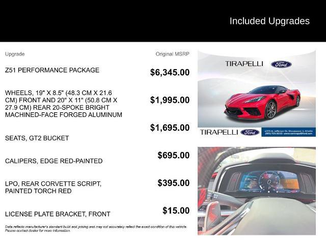 Used 2023 Chevrolet Corvette Stingray Preferred Conv w/ Z51 Performance Package image 8