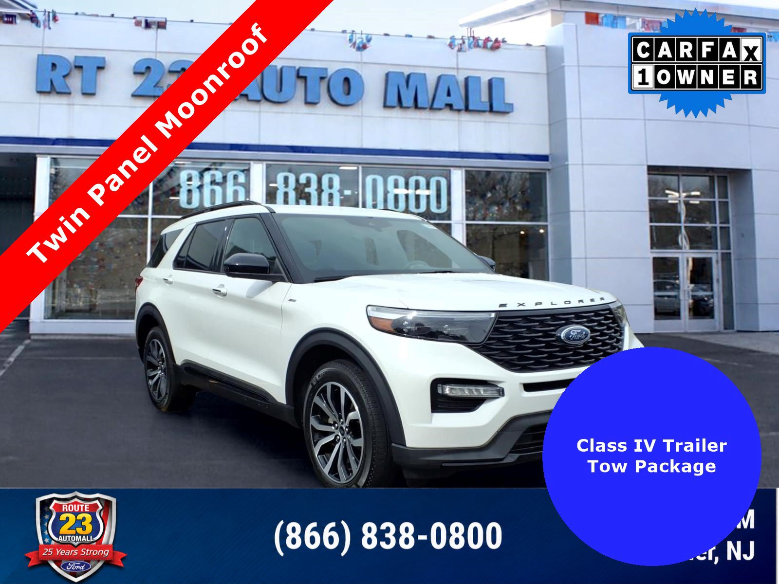 Certified 2023 Ford Explorer ST-Line w/ Class IV Trailer Tow Package