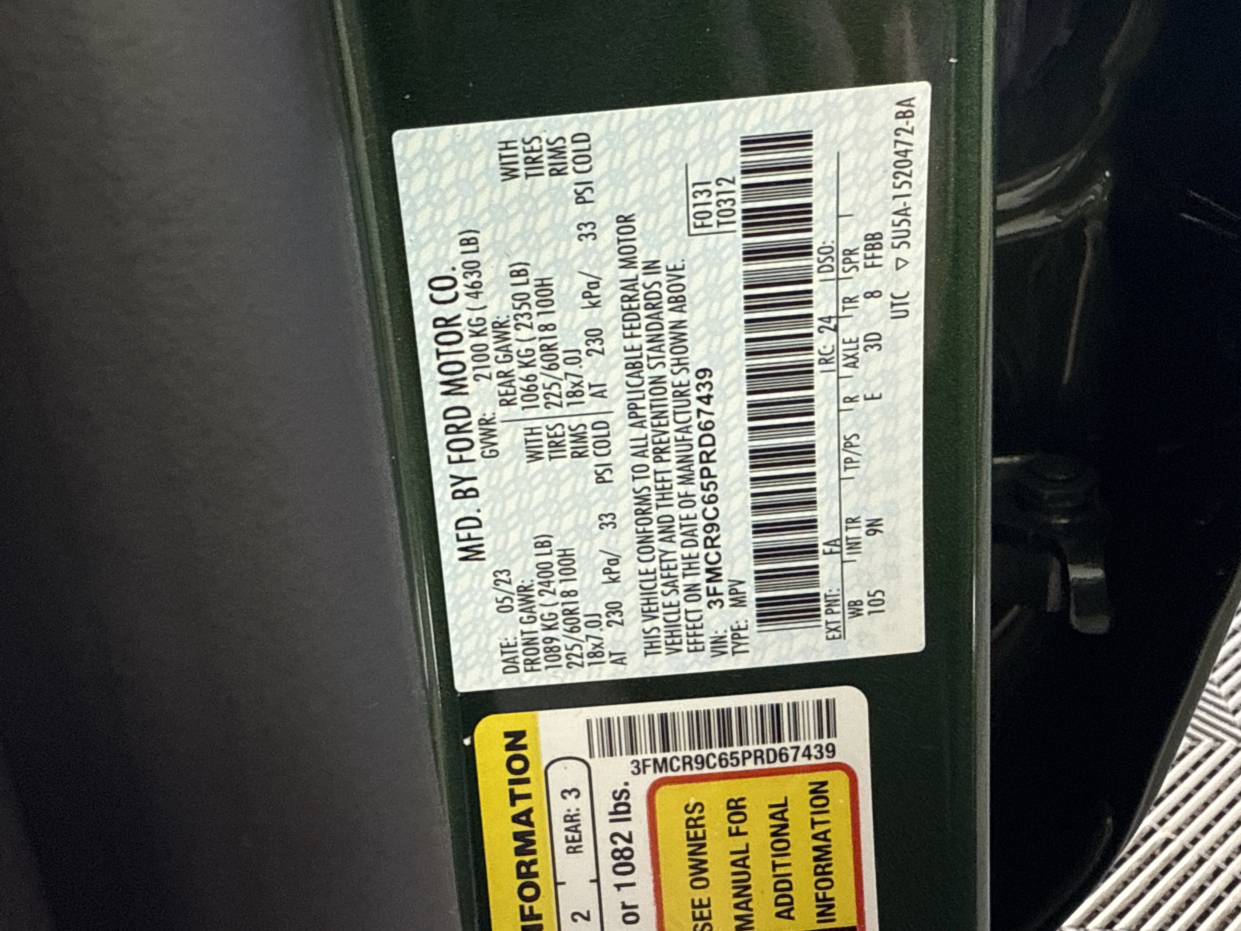 Certified 2023 Ford Bronco Sport Outer Banks image 30