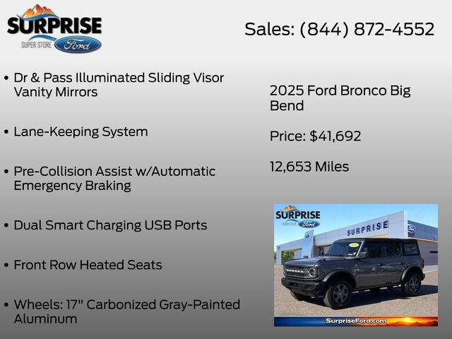 Certified 2025 Ford Bronco Big Bend AWD/4WD image 26