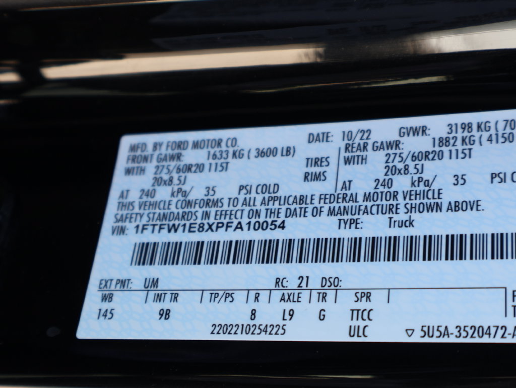 Certified 2023 Ford F150 Platinum w/ Equipment Group 701A High AWD/4WD image 45