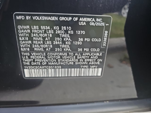 Used 2026 Volkswagen Atlas Cross Sport SE FWD image 33