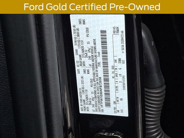 Certified 2022 Ford F150 XLT w/ Equipment Group 302A High image 32