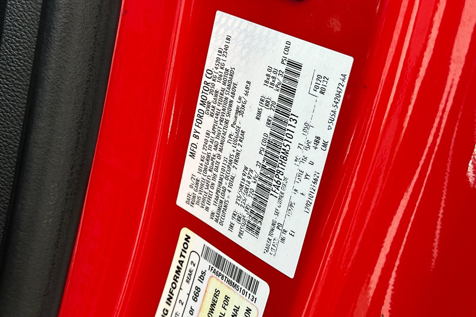Certified 2021 Ford Mustang Premium RWD image 31