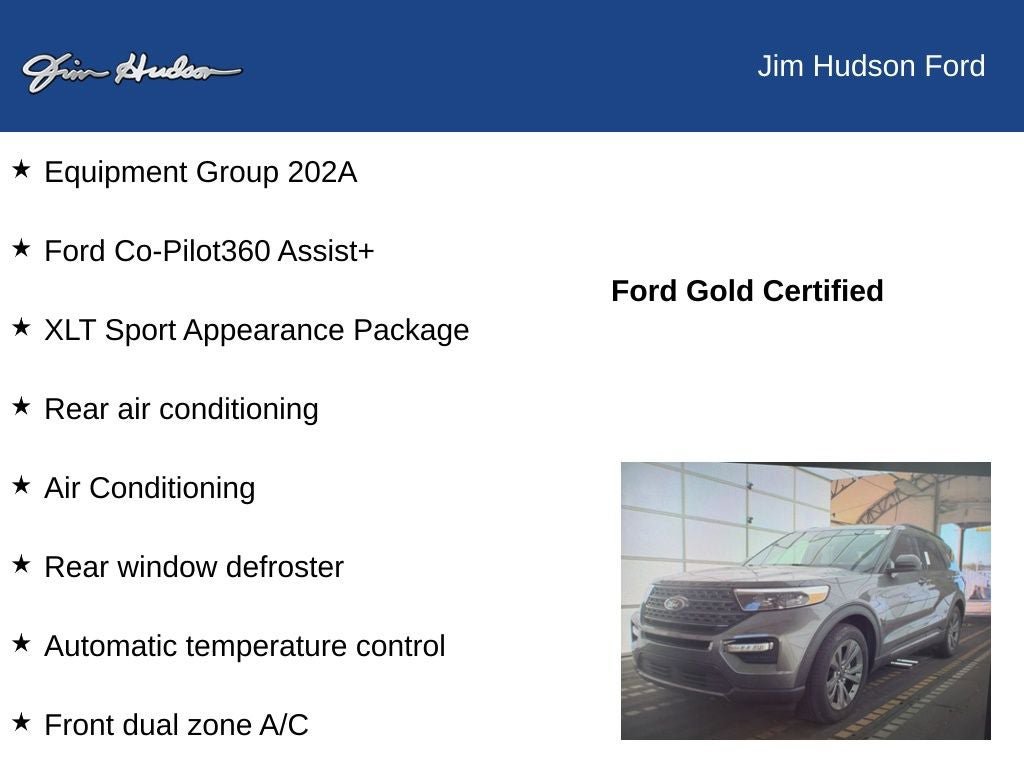 Certified 2023 Ford Explorer XLT w/ Equipment Group 202A RWD image 9