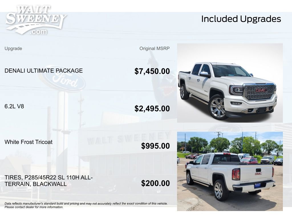 Used 2017 GMC Sierra 1500 Denali w/ Denali Ultimate Package AWD/4WD image 11