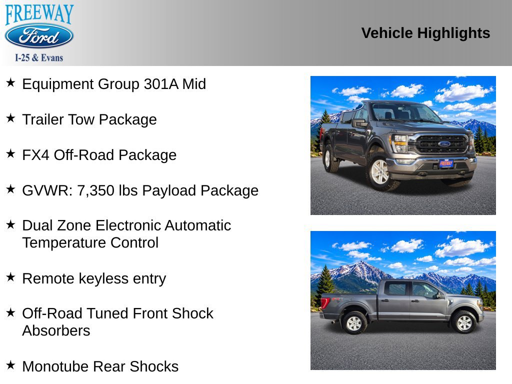Certified 2023 Ford F150 XLT w/ Equipment Group 301A Mid AWD/4WD image 4