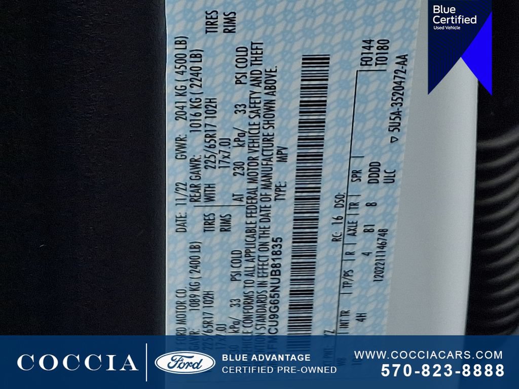 Certified 2022 Ford Escape SE w/ Convenience Package AWD/4WD image 26