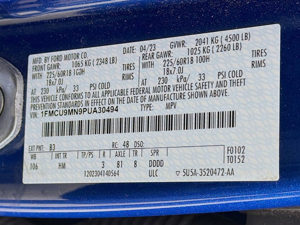 Certified 2023 Ford Escape ST-Line image 34