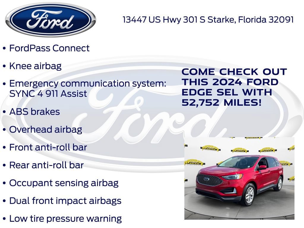 Certified 2024 Ford Edge SEL AWD/4WD image 27