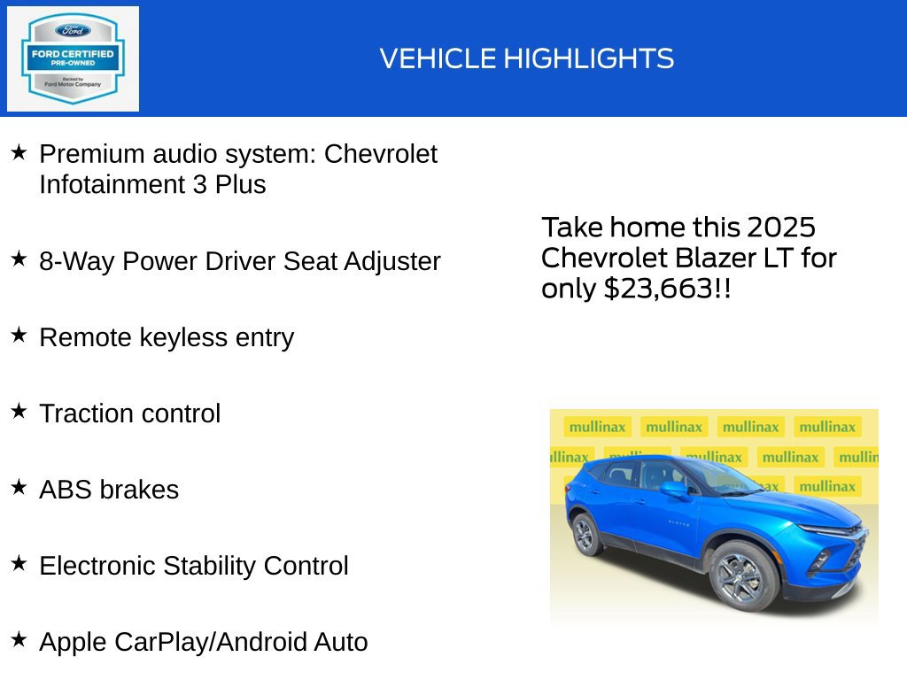 Used 2025 Chevrolet Blazer LT AWD/4WD image 18