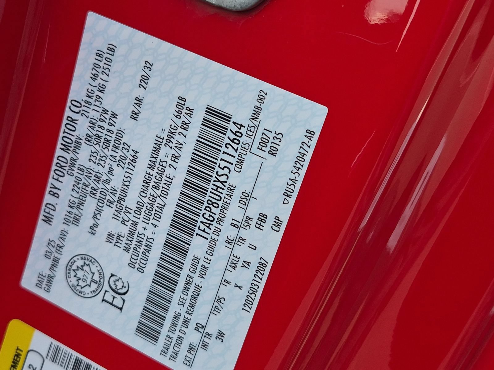 Certified 2025 Ford Mustang Premium RWD image 31
