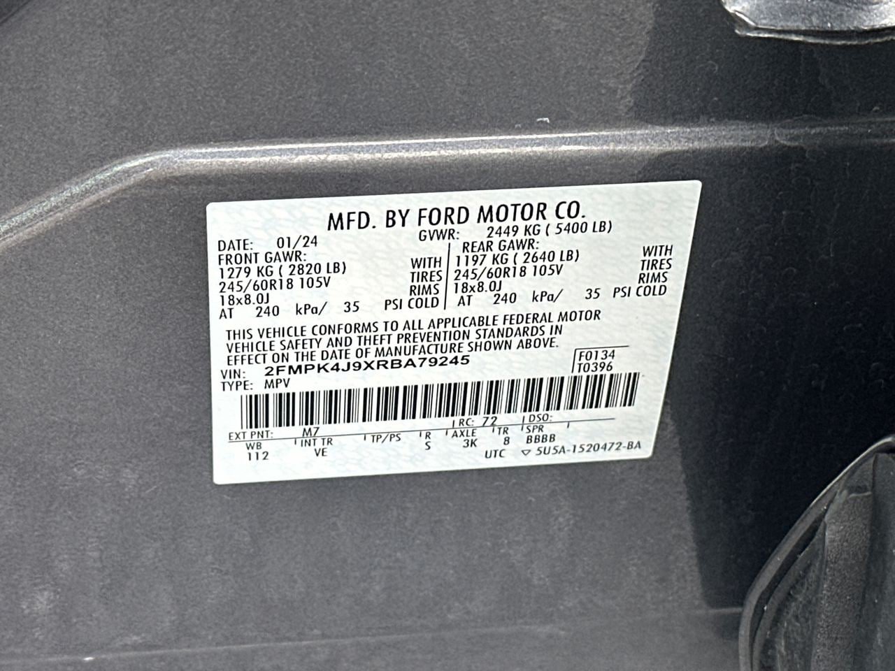 Certified 2024 Ford Edge SEL AWD/4WD image 32