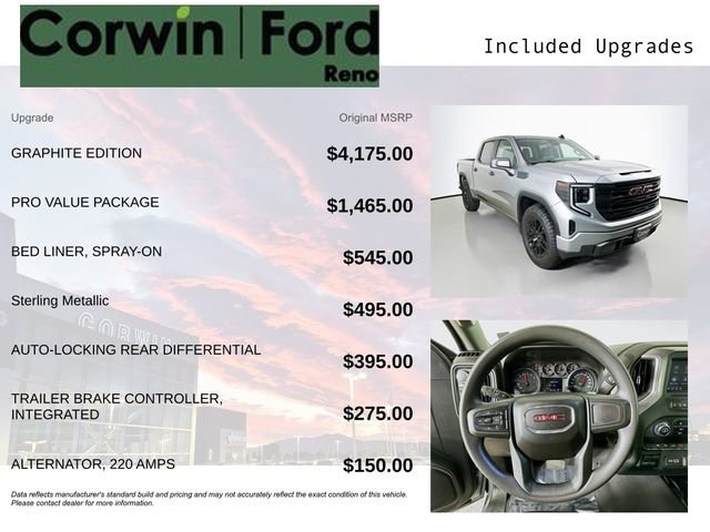 Used 2023 GMC Sierra 1500 Pro w/ Graphite Edition image 3