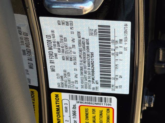 Certified 2022 Ford Bronco Sport Big Bend w/ Convenience Package AWD/4WD image 38
