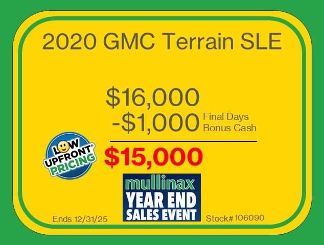 Used 2020 GMC Terrain SLE image 3