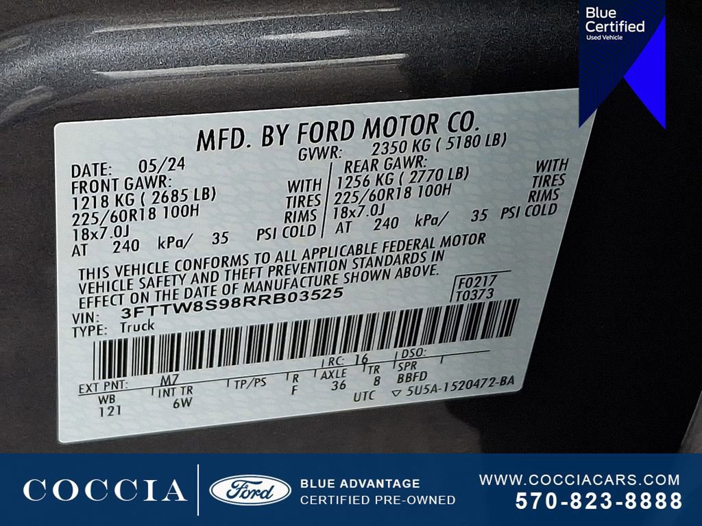 Certified 2024 Ford Maverick Lariat w/ Black Appearance Package AWD/4WD image 27