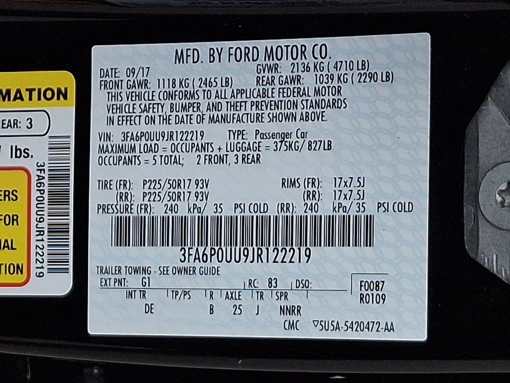 Certified 2018 Ford Fusion S image 28