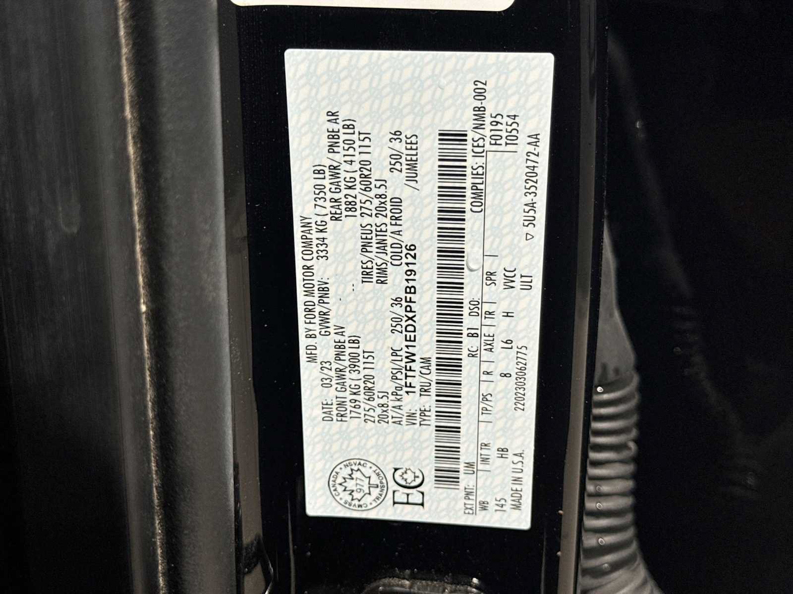 Certified 2023 Ford F150 Lariat w/ Equipment Group 502A High AWD/4WD image 35