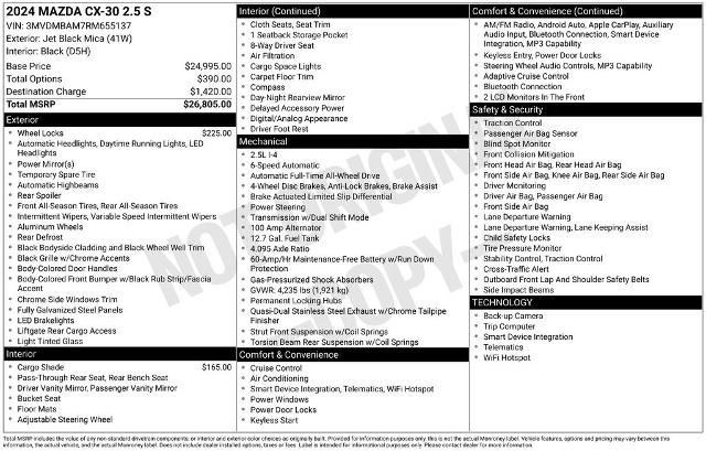 Used 2024 MAZDA CX-30 AWD 2.5 S image 4