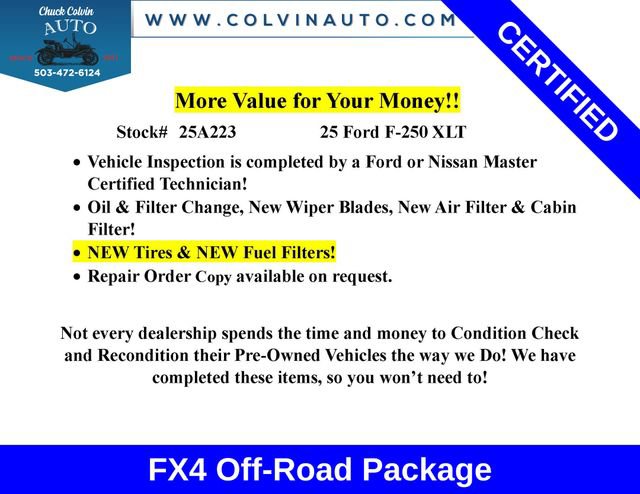 Certified 2025 Ford F250 XLT w/ FX4 Off-Road Package image 2