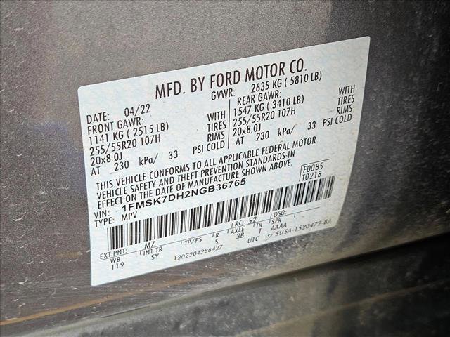 Certified 2022 Ford Explorer XLT w/ Equipment Group 202A image 15
