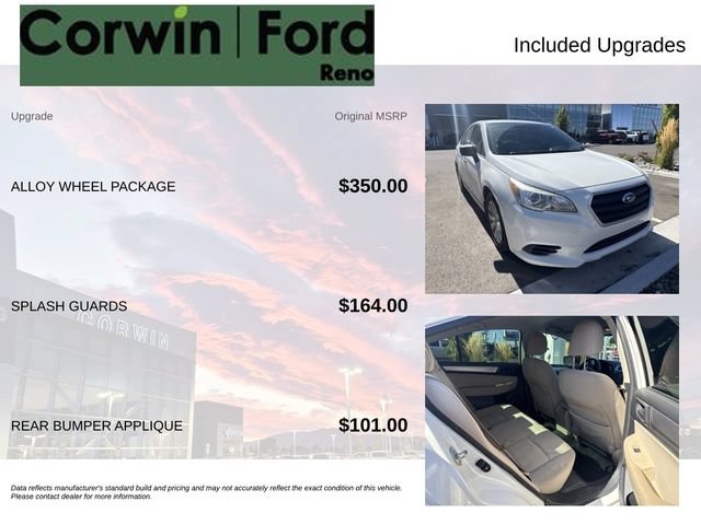 Used 2017 Subaru Legacy 2.5i w/ Alloy Wheel Package AWD/4WD image 3