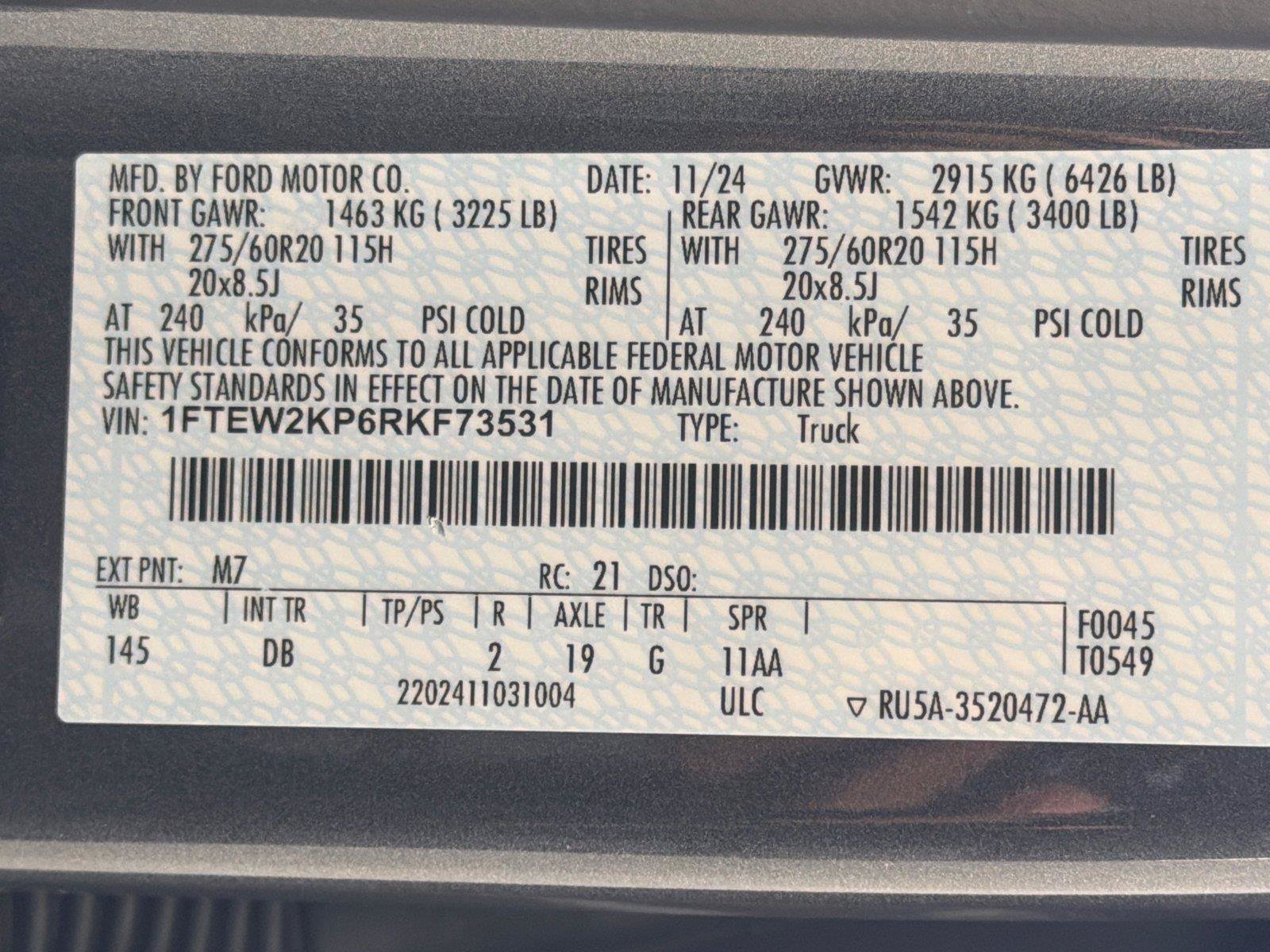 Certified 2024 Ford F150 STX w/ STX Black Appearance Package RWD image 31