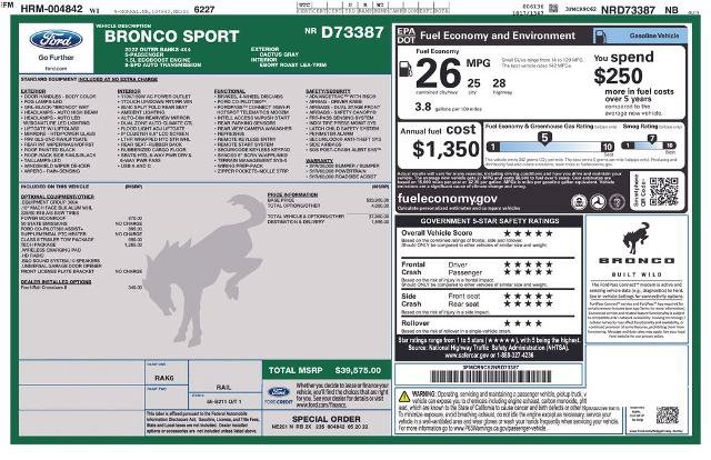 Certified 2022 Ford Bronco Sport Outer Banks w/ Tech Package AWD/4WD image 9