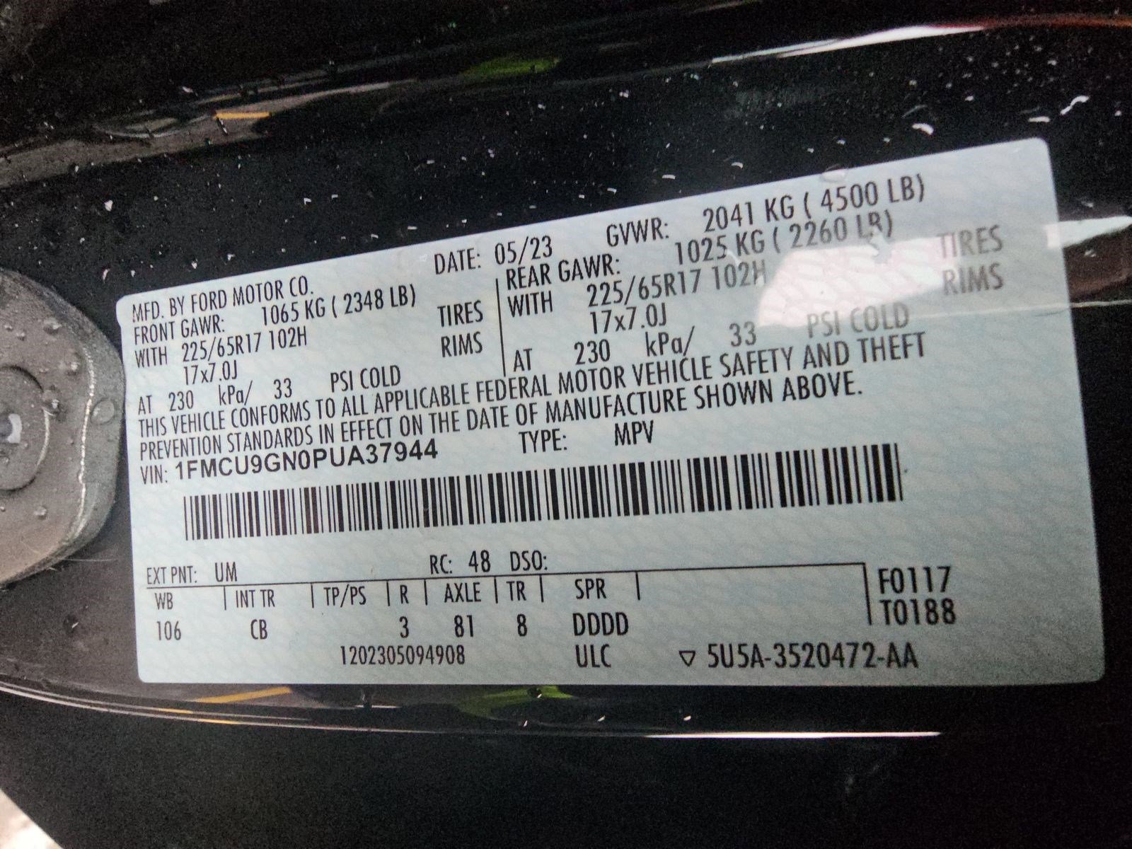 Certified 2023 Ford Escape Active image 20