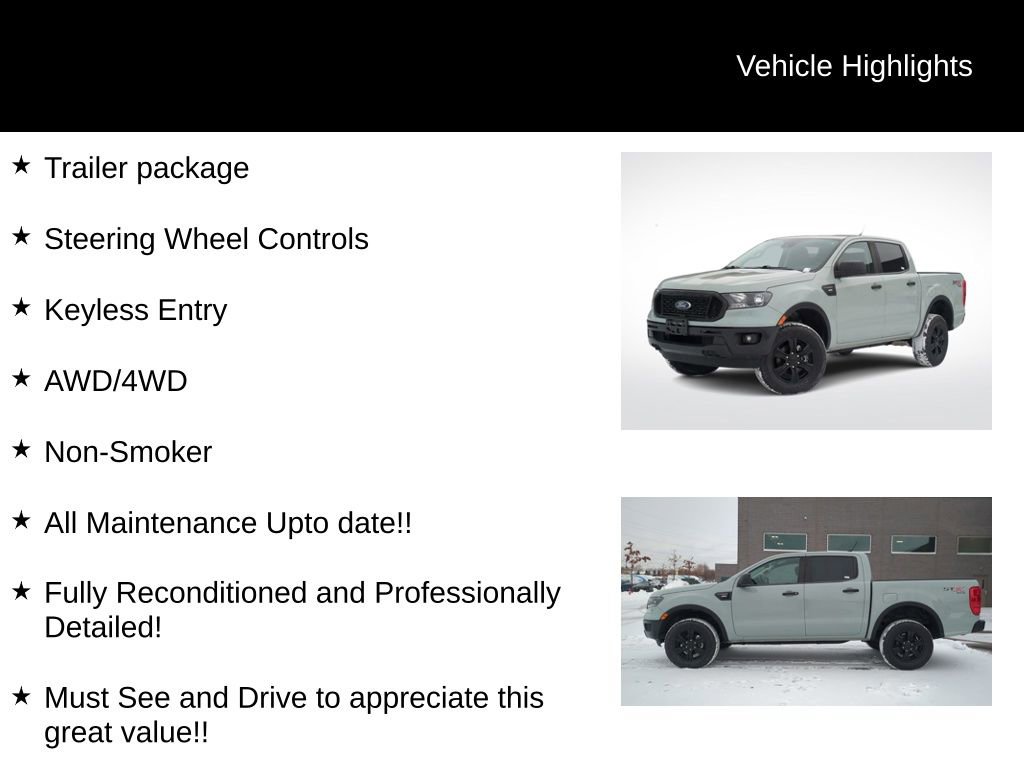 Certified 2022 Ford Ranger XL w/ Equipment Group 101A High image 21