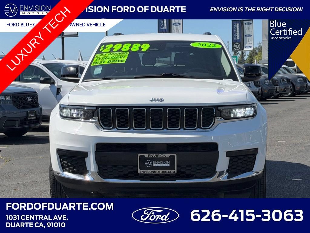 Used 2022 Jeep Grand Cherokee L Laredo w/ Luxury Tech Group I AWD/4WD image 3