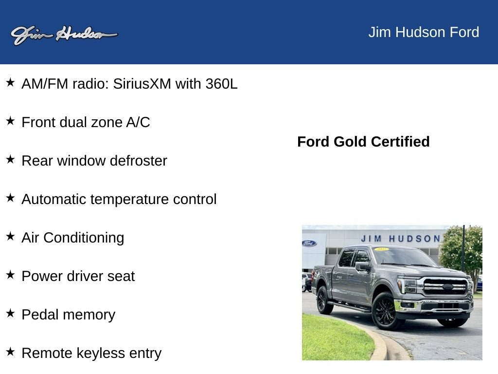 Certified 2025 Ford F150 Lariat w/ Equipment Group 501A Mid AWD/4WD image 13