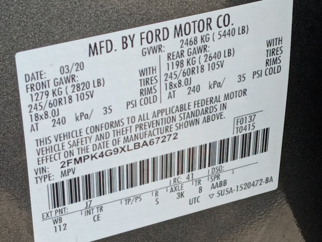Certified 2020 Ford Edge SE AWD/4WD image 18