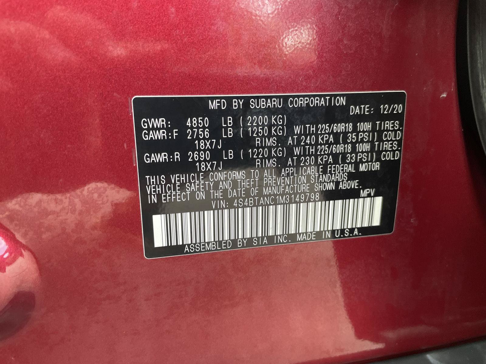Used 2021 Subaru Outback Limited AWD/4WD image 30