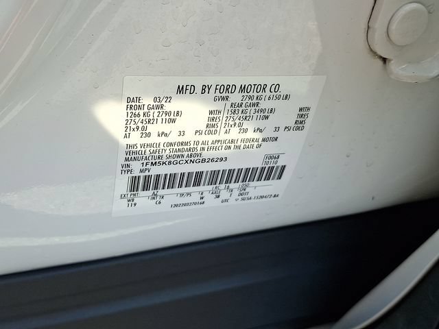 Certified 2022 Ford Explorer ST w/ Equipment Group 401A AWD/4WD image 30